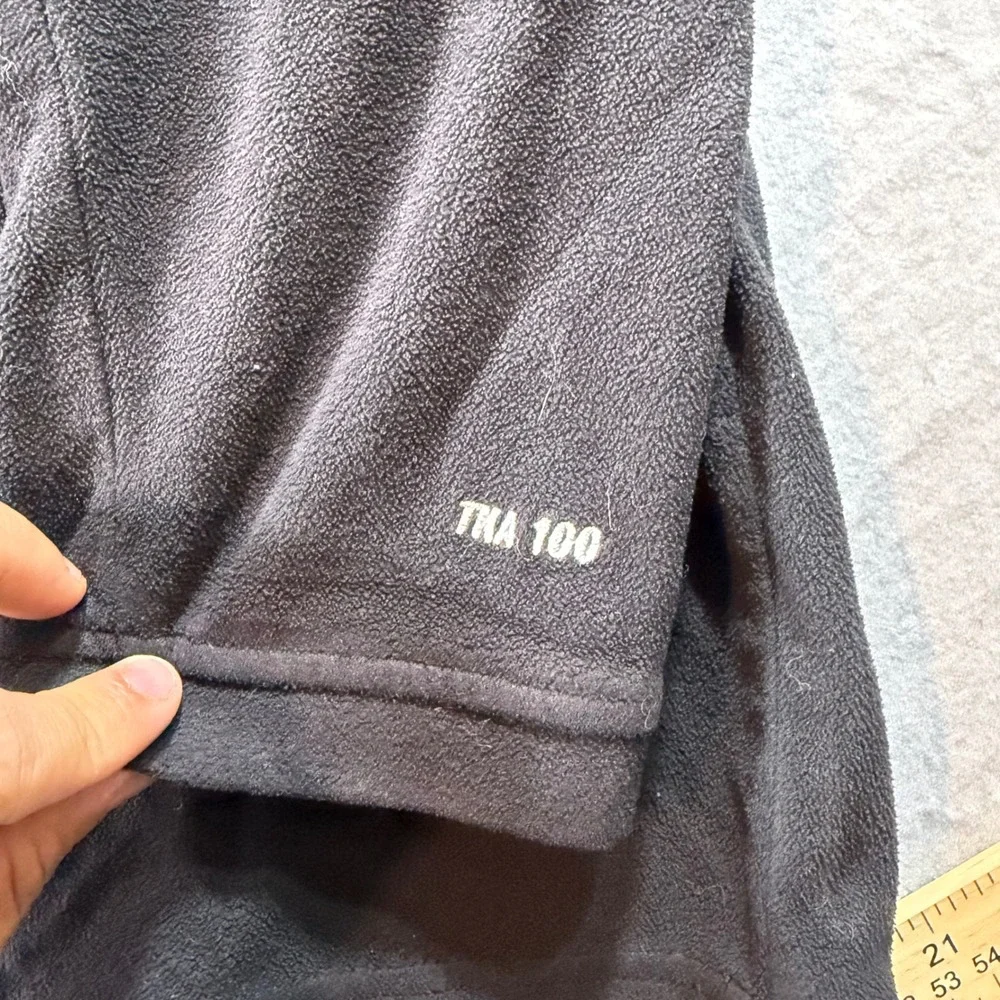 The North Face TKA 100 Fleece Pullover Mens Large Black Good Crewneck Pocket